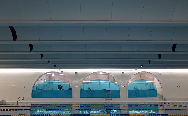 亞朵酒店游泳池@弧形鋁單板